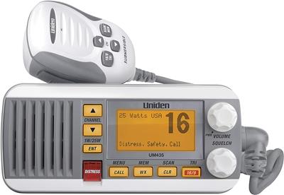 Radio Base  Uniden  Um435  Blanca Con Distress Señal De Socorro