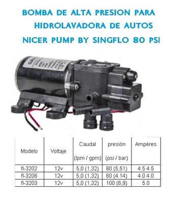 Bomba Agua Automatica  4.3 LPM 3 Canillas 35 PSI 1.1Gpm