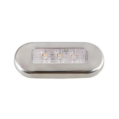 Luz De Cortesia 3 Led Luz Calida Oval 75x32mm