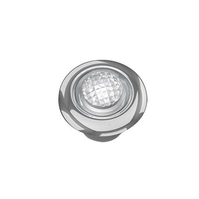 Luz De Cortesia 1 Led Luz Blanca Calida D28mm Frente Inoxidable Pulido Waterproof