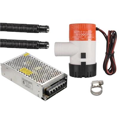 Bomba Automatica para Cobertor de Pileta con Manguera y Transformador