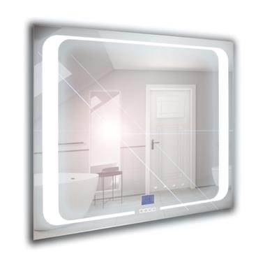 Espejo de baño con iluminación y reloj 60x65 SP4