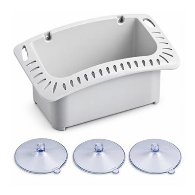 Portaobjeto Organizador Blanco Mediano con Sopapas 185 x 90 x 90 mm