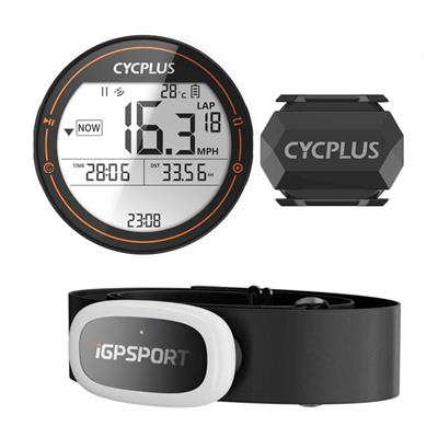 Ciclocomputador M2 + Banda Cardiaca de Pecho HR50 + Sensor de Cadencia/Velocidad C3