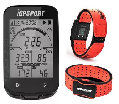IGPSPORT-BSC100S + Banda Cardiaca de Brazo  