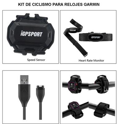Ciclo Kit Ciclismo Banda Cardiaca + Cadencia + Velocidad + Soporte Universal