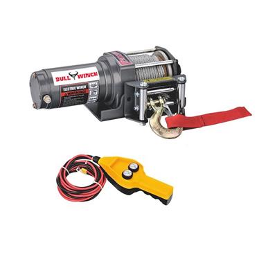 Malacate Vehicular  907Kg/2000Lb 12V Control Remoto + Polea de Reenvio Ideal Cuatriciclo