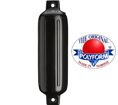 Defensa Original Polyform Noruega G2 Negra Hasta 6 m de Eslora