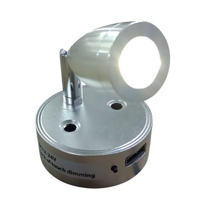 SPOT LED CORTO CON USB 12/24V