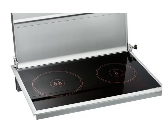 Cocina-Calefactor-de-2-Hornalla-a-Gasoil-de-Acero-Inoxidable-con-Tapa