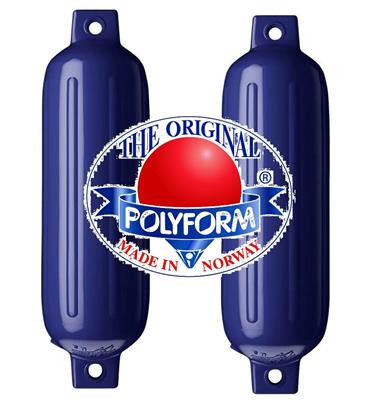 Defensa Nautica Reforzada Polyform Noruega Azul para 4.5 A Mts