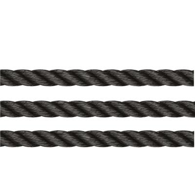 Cabo Retorcido de Poliester Negro D 10 mm