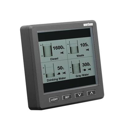 Indicador de nivel de líquidos ultrasonico hasta 8 tanques